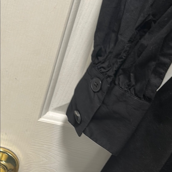 ModCloth Black Long Sleeve Mandarin Collar Shirt Dress Size 1X - Picture 8 of 15